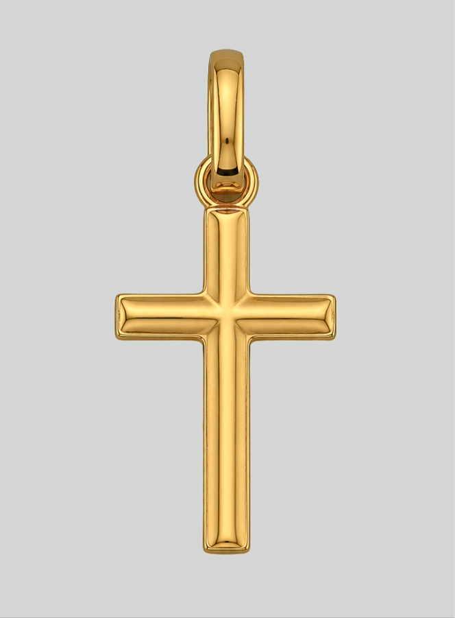 Pendentif Petite Croix en Or Jaune Massif 9 Carats (pic 3)