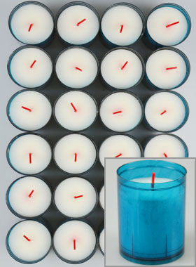 24 Veilleuses d'Église Bleues - 20h (pic 1)