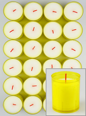 24 Veilleuses d'Église Jaunes - 20h (pic 1)