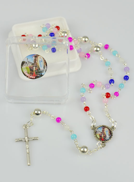 Collier Chapelet en Perles Multicolor (pic 2)