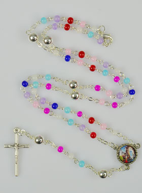 Chapelet de Lourdes en Perles Multicolor (pic 1)