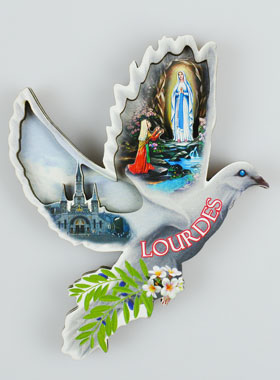 Magnet Frigo de Lourdes - Colombe (pic 1)