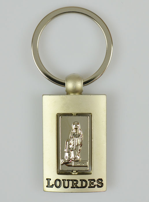 Porte-Clés de Notre Dame de Lourdes - 7 cm (pic 2)