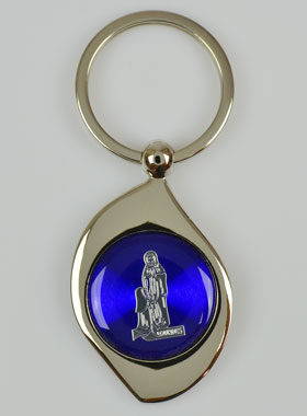 Porte-Clés Goutte Bleue Notre Dame de Lourdes - 5 cm (pic 1)