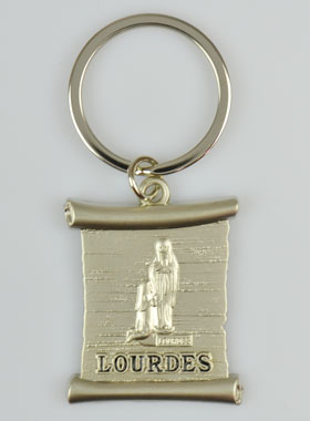 Porte-Clés Parchemin Notre Dame de Lourdes (pic 1)