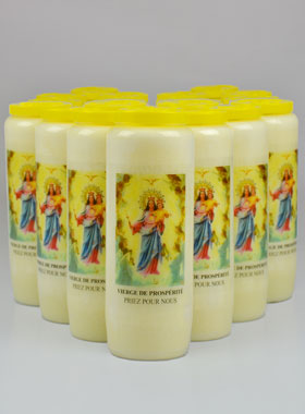 Lot de 20 Bougies de Neuvaine à la Vierge de Prospérité (pic 1)