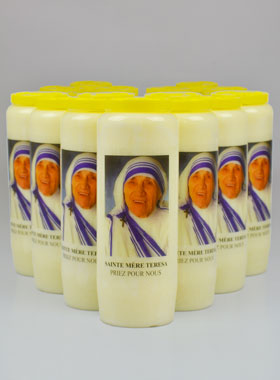 Lot de 20 Bougies de Neuvaine à Sainte Mère Teresa (pic 1)
