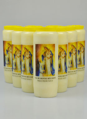 Lot de 10 Bougies de Neuvaine Notre Dame de Bonne Réussite (pic 1)
