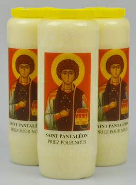 Lot de 3 Bougies de Neuvaine à Saint Pantaléon (pic 1)