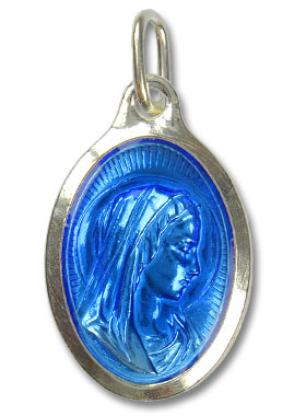 Médaille Vierge Marie & Eau de Lourdes - 25mm (pic 1)