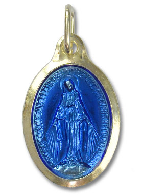 Médaille Vierge Miraculeuse Argentée - 25mm (pic 1)