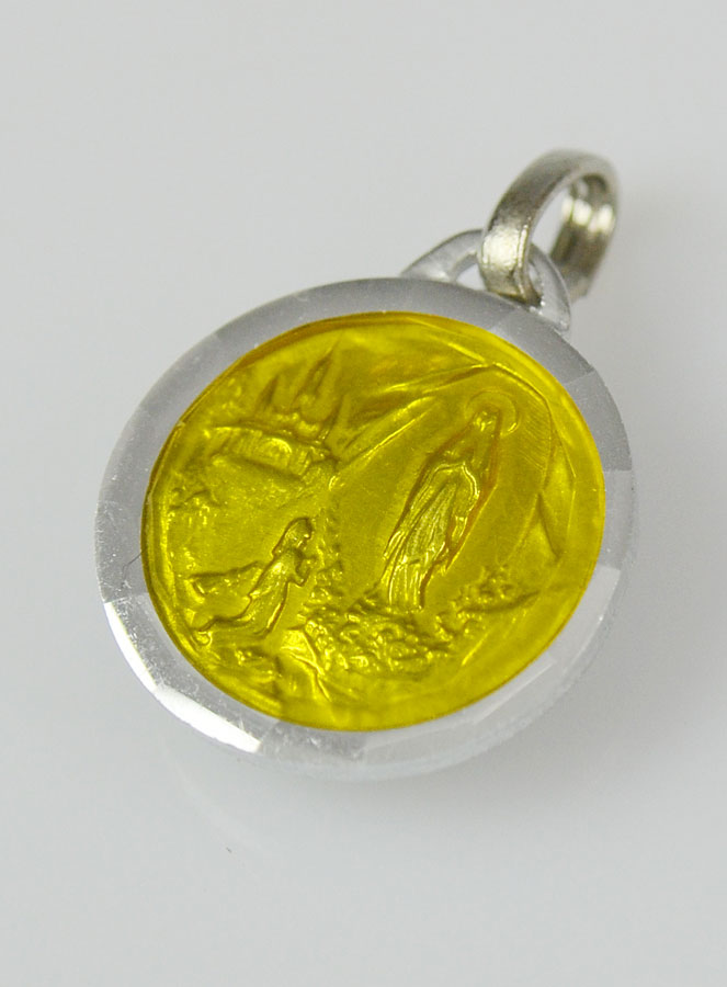 Médaille de Lourdes Jaune & Eau de Lourdes (pic 3)