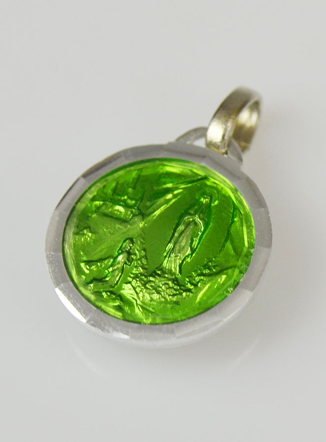 Médaille de Lourdes Verte & Eau de Lourdes (pic 3)