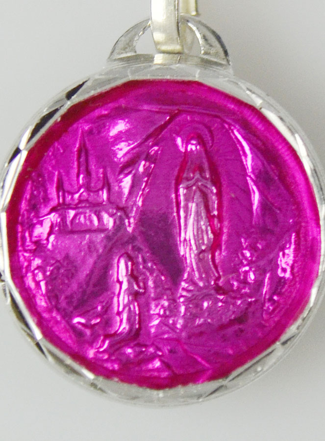 Médaille de Lourdes Rose & Eau de Lourdes (pic 2)