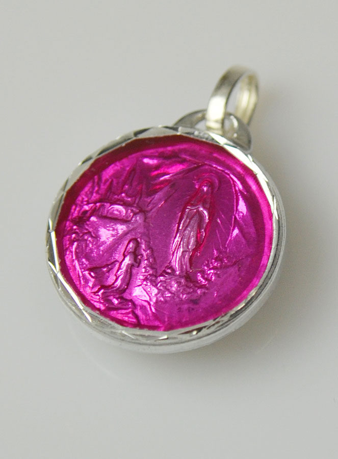 Médaille de Lourdes Rose & Eau de Lourdes (pic 3)