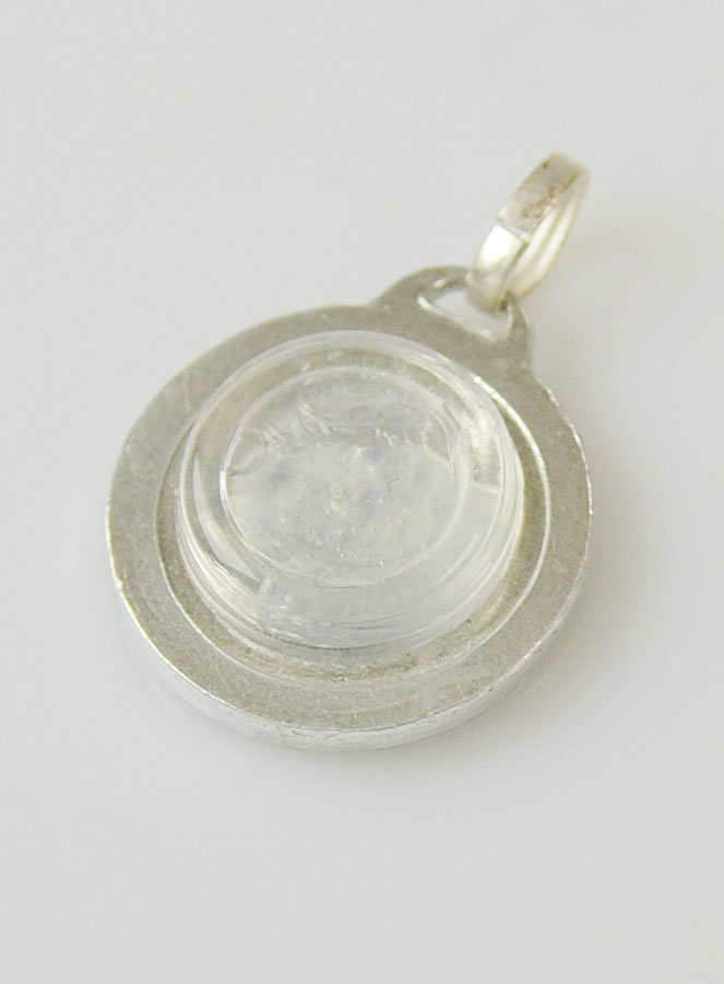 Médaille de Lourdes Bleu Turquoise & Eau de Lourdes (pic 4)