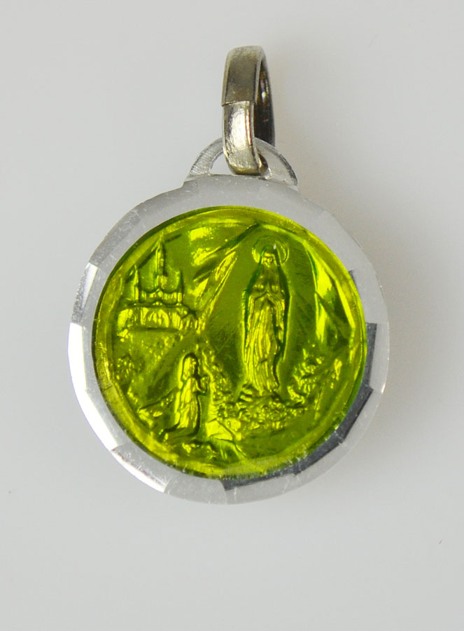 Médaille de Lourdes Vert Anis & Eau de Lourdes (pic 1)