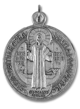 Médaille de Saint Benoît en Métal - 46 mm (pic 2)