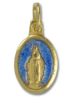 Médaille Miraculeuse Dorée Or 24 Carats - 13mm (pic 1)
