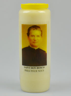 Bougie de Neuvaine Saint Don Bosco - 17.5cm (pic 1)