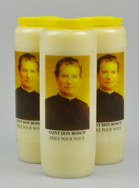 Lot de 3 Bougies de Neuvaine à Saint Don Bosco (pic 1)