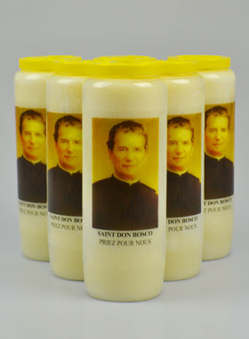 Lot de 6 Bougies de Neuvaine à Saint Don Bosco (pic 1)