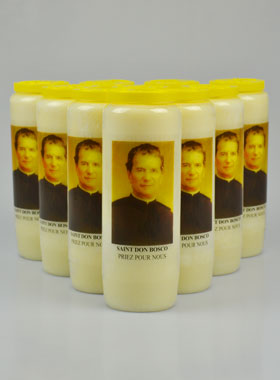 Lot de 10 Bougies de Neuvaine à Saint Don Bosco (pic 1)
