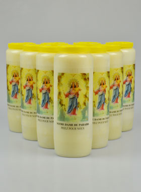 Lot de 10 Bougies de Neuvaine Notre Dame du Paradis (pic 1)
