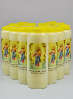 Lot de 20 Bougies de Neuvaine Notre Dame du Paradis (pic 1)