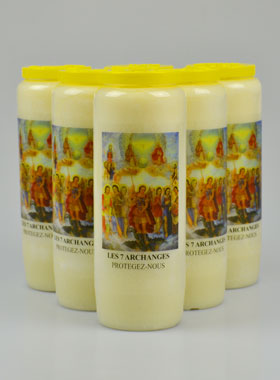 Lot de 6 Bougies de Neuvaine aux 7 Archanges (pic 1)