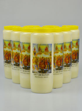Lot de 10 Bougies de Neuvaine aux 7 Archanges (pic 1)