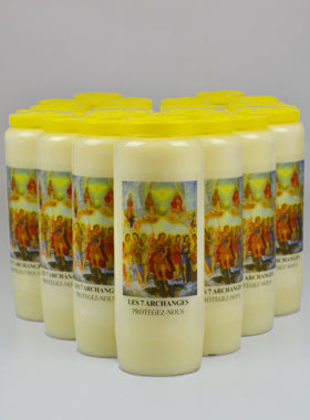 Lot de 20 Bougies de Neuvaine aux 7 Archanges (pic 1)