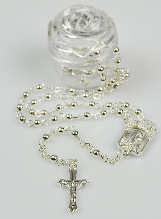 Chapelet de Lourdes en Argent - 35cm (pic 2)
