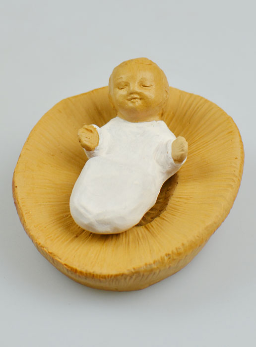 Crèche - Petit Jésus dans sa Mangeoire (pic 2)