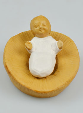 Crèche Nuit de Lumière - Santon Petit Jésus (pic 1)