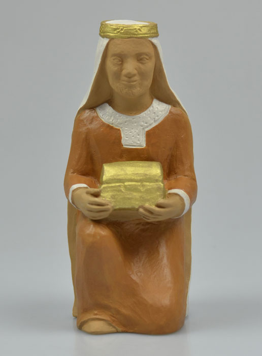 Crèche Nuit de Lumière - Santon Roi Mage Melchior (pic 1)