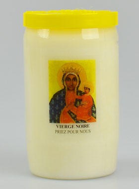Bougie de Dévotion Sainte Vierge Noire - 3 Jours (pic 1)