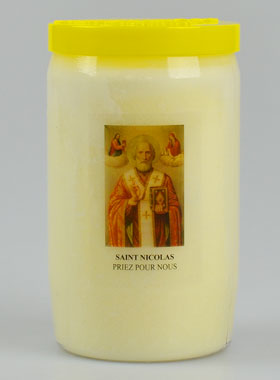Bougie de Dévotion Saint Nicolas - 3 Jours (pic 1)