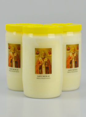 3 Bougies de Dévotion Saint Nicolas - 3 Jours (pic 1)
