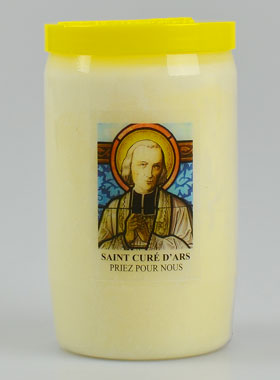Bougie de Dévotion Saint Curé D'Ars - 3 Jours (pic 1)