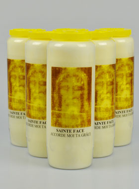 Lot de 6 Bougies de Neuvaine Sainte Face du Christ (pic 1)