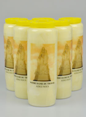 Lot de 6 Bougies de Neuvaine à Notre Dame du Travail (pic 1)