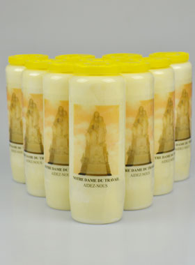Lot de 10 Bougies de Neuvaine à Notre Dame du Travail (pic 1)