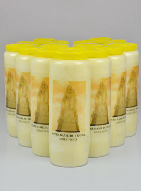 Lot de 20 Bougies de Neuvaine à Notre Dame du Travail (pic 1)