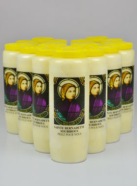 Lot de 20 Bougies de Neuvaine à Sainte Bernadette (pic 1)