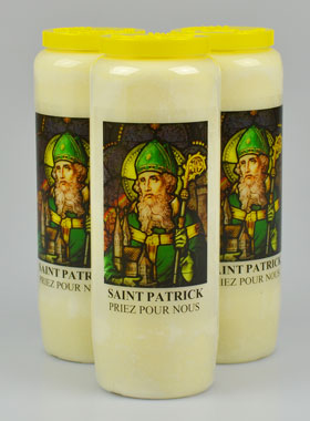 Lot de 3 Bougies de Neuvaine à Saint Patrick (pic 1)