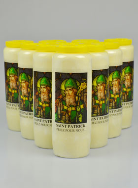 Lot de 10 Bougies de Neuvaine à Saint Patrick (pic 1)