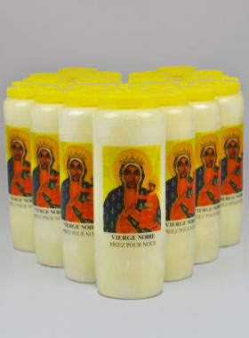 Lot de 20 Bougies de Neuvaine à la Vierge Noire de Czestochowa (pic 1)