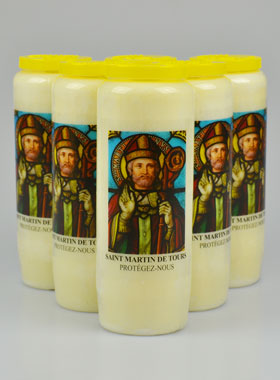 Lot de 6 Bougies de Neuvaine à Saint Martin de Tours (pic 1)