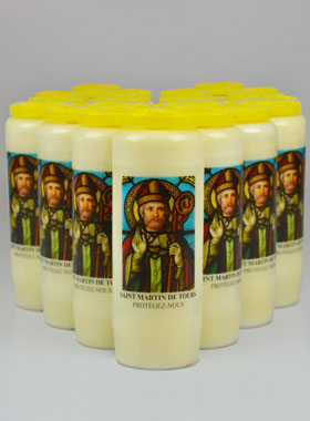 Lot de 20 Bougies de Neuvaine à Saint Martin de Tours (pic 1)